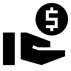Share Coin Alt Fill Icon from Sharp Fill - Streamline Material Set