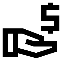 Share Money Icon from Sharp Line - Streamline Material Set