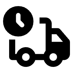 Shipping Truck Icon from Rounded Line - Streamline Material Set