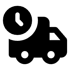 Shipping Truck Fill Icon from Rounded Fill - Streamline Material Set