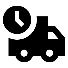 Shipping Truck Fill Icon from Sharp Fill - Streamline Material Set