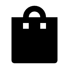 Shopping Bag Fill Icon from Outlined Fill - Streamline Material Set