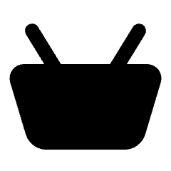 Shopping Basket Fill Icon from Rounded Fill - Streamline Material Set