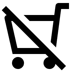 Shopping Cart Off Icon from Outlined Line - Streamline Material Set