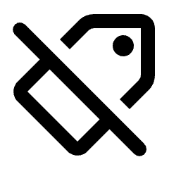 Shoppingmode Off Icon from Rounded Line - Material Pro Set