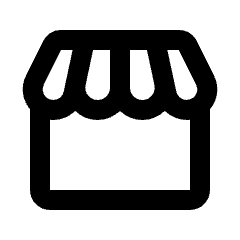 Storefront Icon from Rounded Line - Material Pro Set