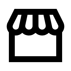 Storefront Icon from Sharp Line - Streamline Material Set