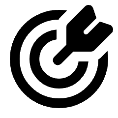 Target Arrow Fill Icon from Rounded Fill - Streamline Material Set