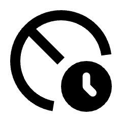 Temperary Block Icon from Rounded Line - Material Pro Set