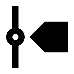 Timeline Roadmap Vertical Fill Icon from Sharp Fill - Streamline Material Set