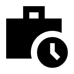 Work History Fill Icon from Sharp Fill - Streamline Material Set