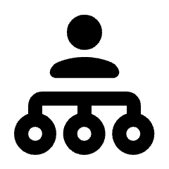 Work Organization Icon from Rounded Line - Streamline Material Set