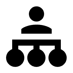 Work Organization Fill Icon from Sharp Fill - Streamline Material Set