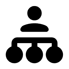 Work Organization Fill Icon from Rounded Fill - Streamline Material Set