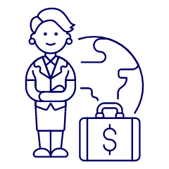 International Business 4 Illustration from UX Line Set