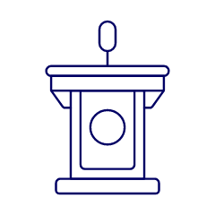 Podium Presentation 2 Illustration from UX Line Set