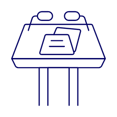 Podium Presentation 4 Illustration from UX Line Set