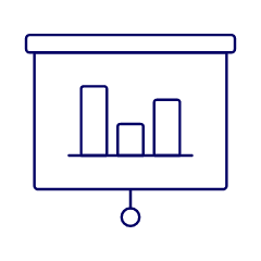 Projector Bar Graph Illustration from UX Line Set