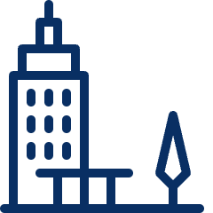 Business Building Icon from Cyber Line Set