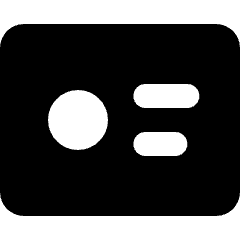 Business Card Icon from Micro Solid Set