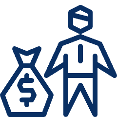 Business Cash Bag Icon from Cyber Line Set