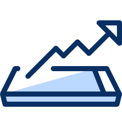 Business Chart Mobile Icon from Cyber Duotone Set