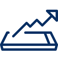Business Chart Mobile Icon from Cyber Line Set