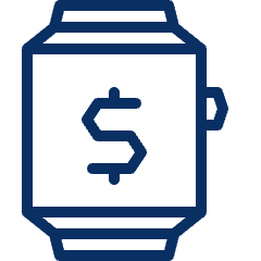 Business Smart Watch Icon from Cyber Line Set