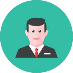 Businessman 1 Icon from Kameleon Colors Set