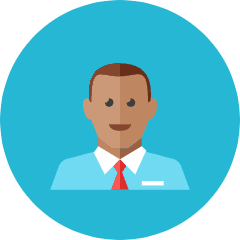 Businessman 6 Icon from Kameleon Colors Set