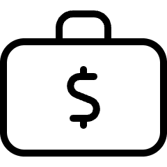 Cash Briefcase Icon from Ultimate Light Set