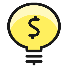 Cash Bulb Icon from Ultimate Colors Set