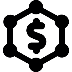 Cash Molecule Icon from Ultimate Bold Set