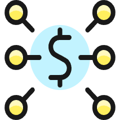 Cash Network Icon from Ultimate Colors Set