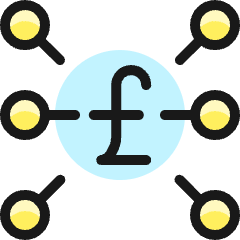 Cash Network Pound Icon from Ultimate Colors Set