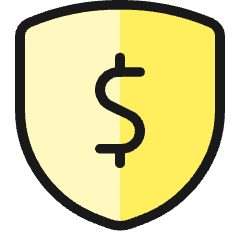 Cash Shield Icon from Ultimate Colors Set
