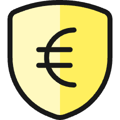Cash Shield Euro Icon from Ultimate Colors Set