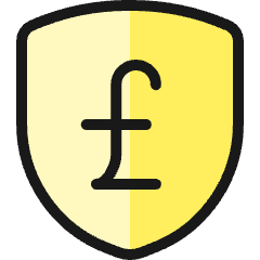 Cash Shield Pound Icon from Ultimate Colors Set