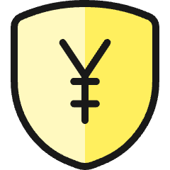 Cash Shield Yen Yuan Icon from Ultimate Colors Set