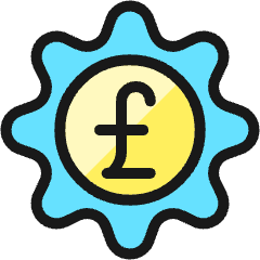 Cash Toggle Pound Icon from Ultimate Colors Set