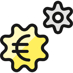Cash Toggles Euro Icon from Ultimate Colors Set