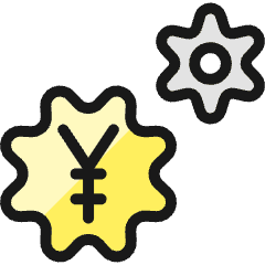 Cash Toggles Yen Yuan Icon from Ultimate Colors Set