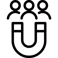 Inbound Marketing Magnet Consumer Icon from Ultimate Light Set