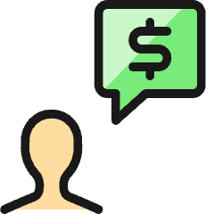 Profile Cash Message Icon from Ultimate Colors Set