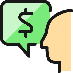 Profile User Cash Message Icon from Ultimate Colors Set