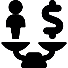 User Cash Scale 1 Icon from Ultimate Bold Set