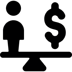 User Cash Scale Icon from Ultimate Bold Set