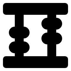 Abacus Icon from Nova Solid Set