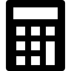 Calculator Icon from Nova Solid Set