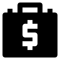 Cash Briefcase Icon from Nova Solid Set